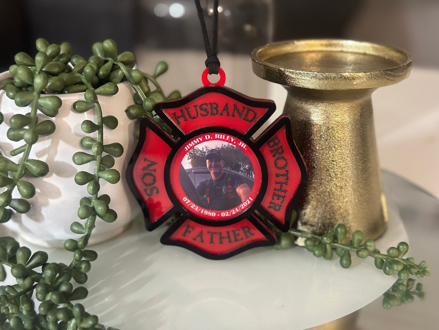 Riley Firefighter Ornament